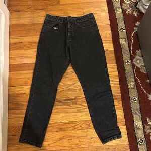 Denim&Co Men's Dark Gray Straight Jeans
